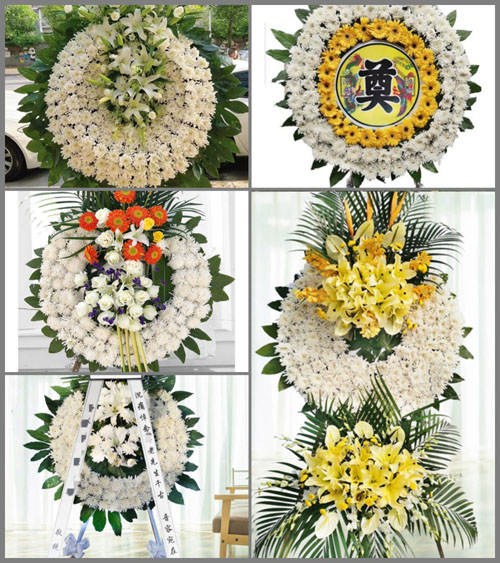 山东青岛平度市旧店镇张美夼村花圈速递
